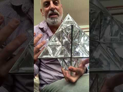 Large Merkaba Glass Sculpture