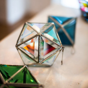 glass icosahedron