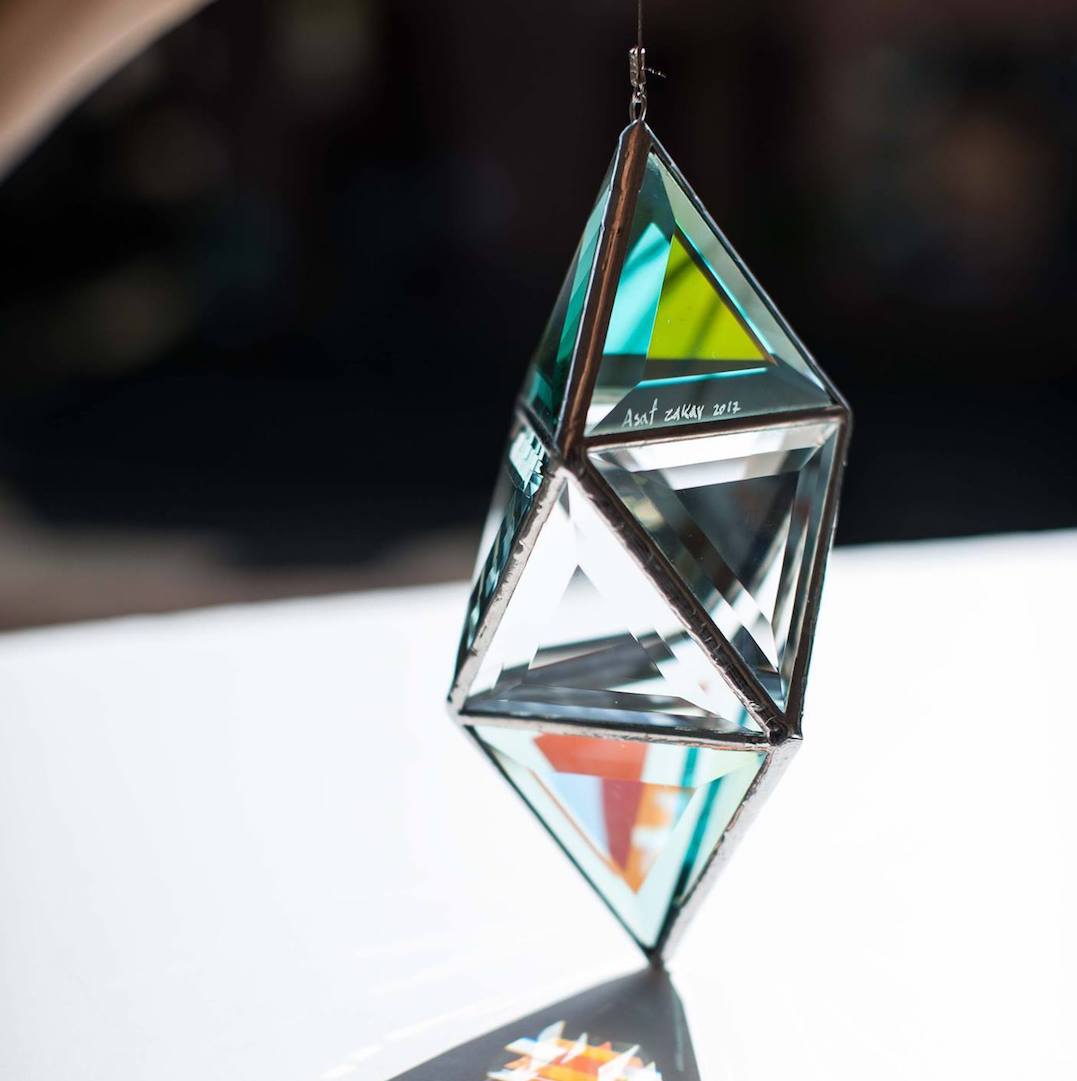 geometric glass art