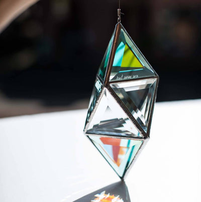 geometric glass art