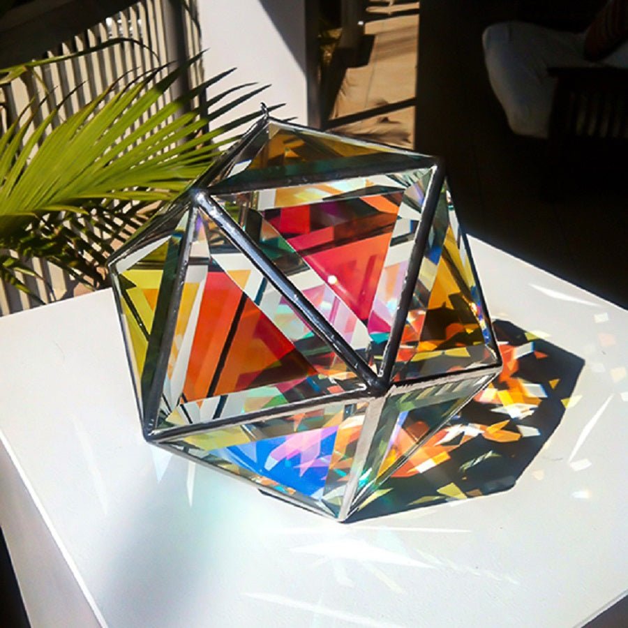 Ankaa | Icosahedron | Dichroic Glass
