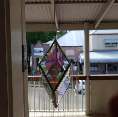 Tree of Life - Dichroic Clear Glass
