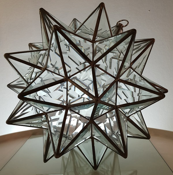 Izar Geometric Custom Pendant Light 45cm & 65cm | Clear Glass