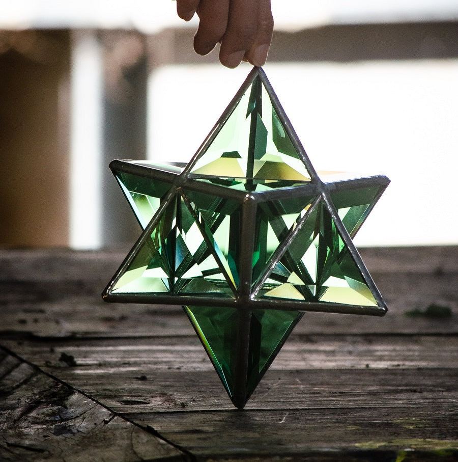 Ariel | Merkaba Glass Sculpture - Free Shipping