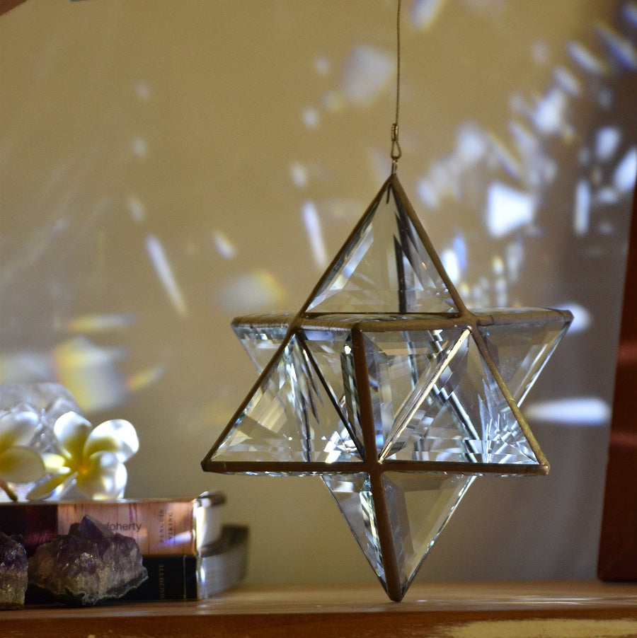 Ariel | Merkaba Glass Sculpture with Free Shipping