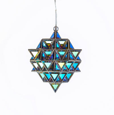 Tetra Matrix | 40cm & 50cm | Dichroic Grey Glass | 64 Tetrahedron