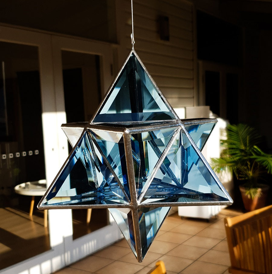 Ariel | Merkaba Glass Sculpture - Free Shipping