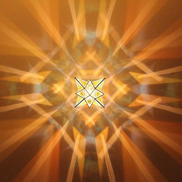 Gemma Geometric Pendant Light  - Dichroic Glass - Free  Full Moon Stand Offer