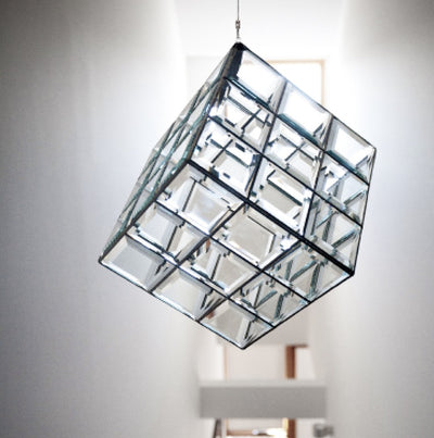 Metar Handmade Pendant Light | 42cm & 50cm | Clear Glass