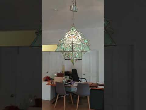 Tetra Matrix 64 Tetrahedron Custom Pendant Light