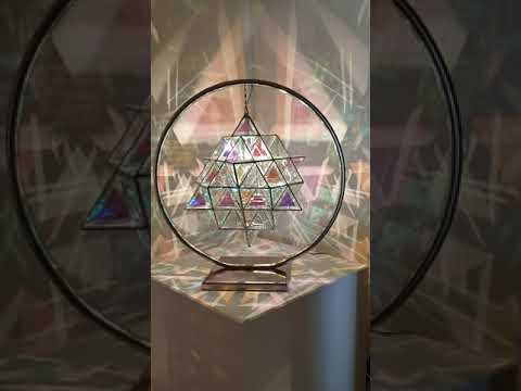 Tetra Matrix 64 Tetrahedron Custom Pendant Light