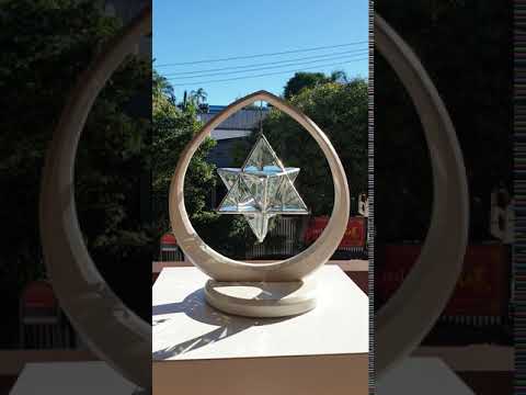Ariel | Merkaba Glass Sculpture - Free Shipping