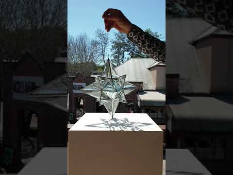 Gemma | Clear Glass | 35cm | Geometric Glass Art